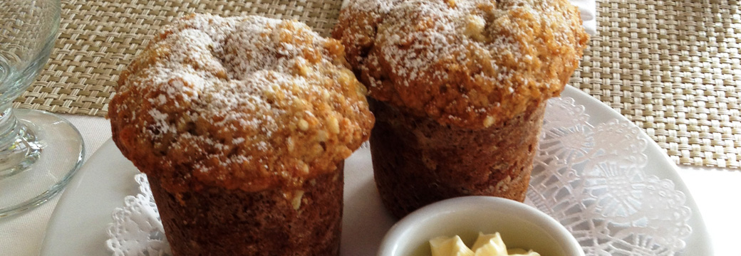 homemade gourmet breakfast muffins