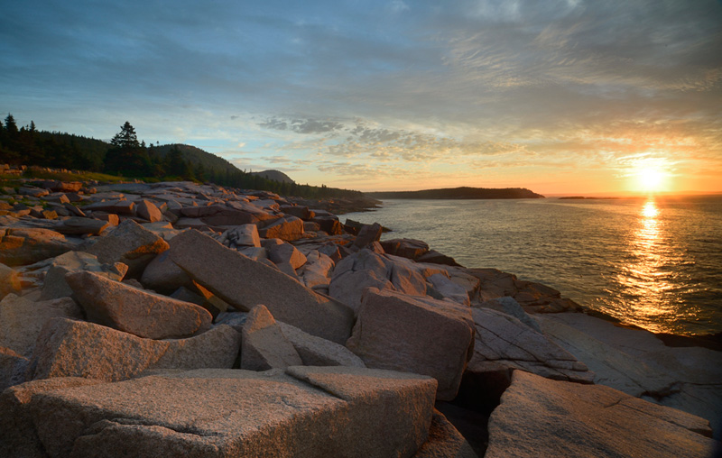 sunrise in acadia