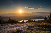 Cadilac mountain at sunrise